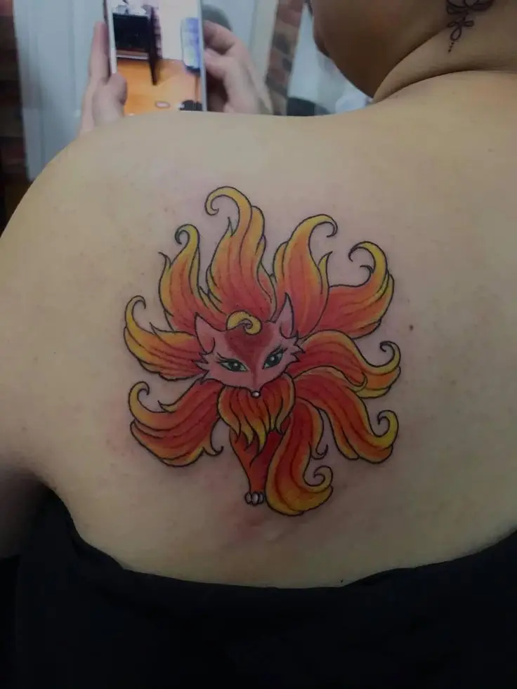 Hình Xăm Cáo 9 Đuôi - Biểu Tượng Tâm Linh Vô Vàn 29