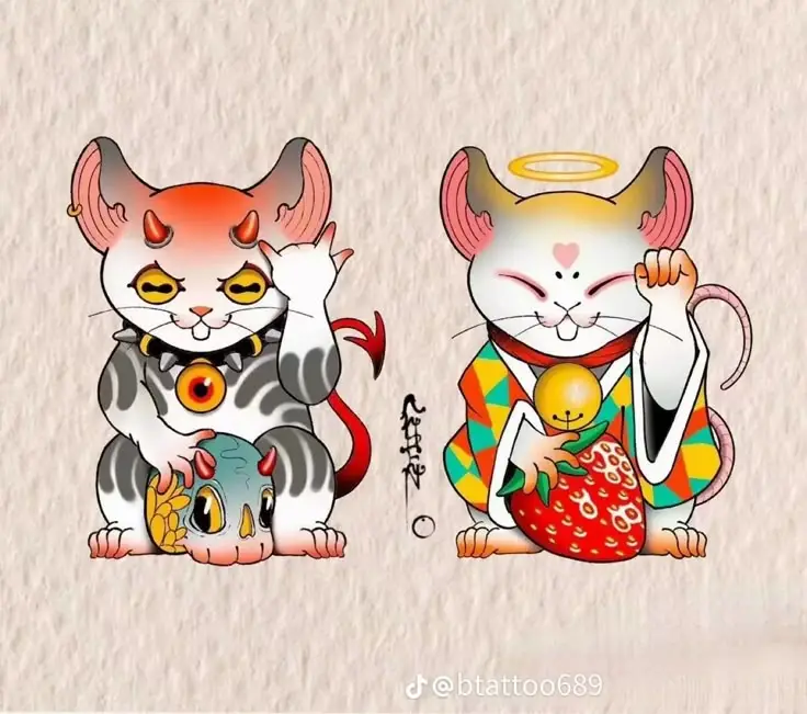 Hình Xăm Chuột Thần Tài - Tìm Hiểu Ý Nghĩa và Mẫu Hình Đẹp 66