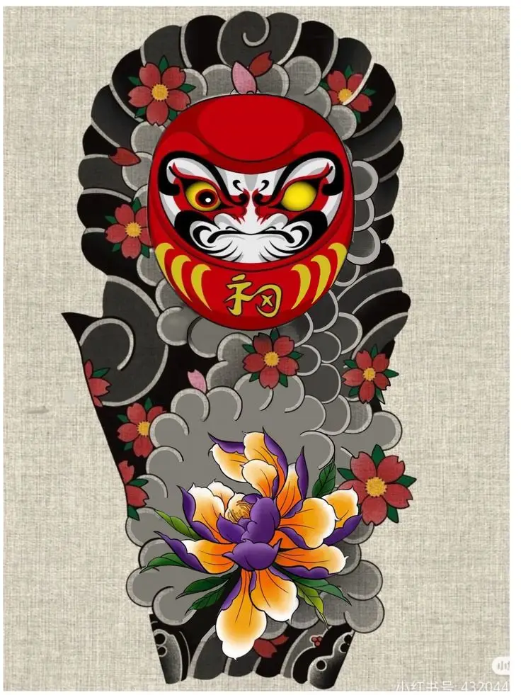 Hình Xăm Daruma Nhật Cổ: Biểu Tượng May Mắn Và Hình Ảnh Đẹp 9