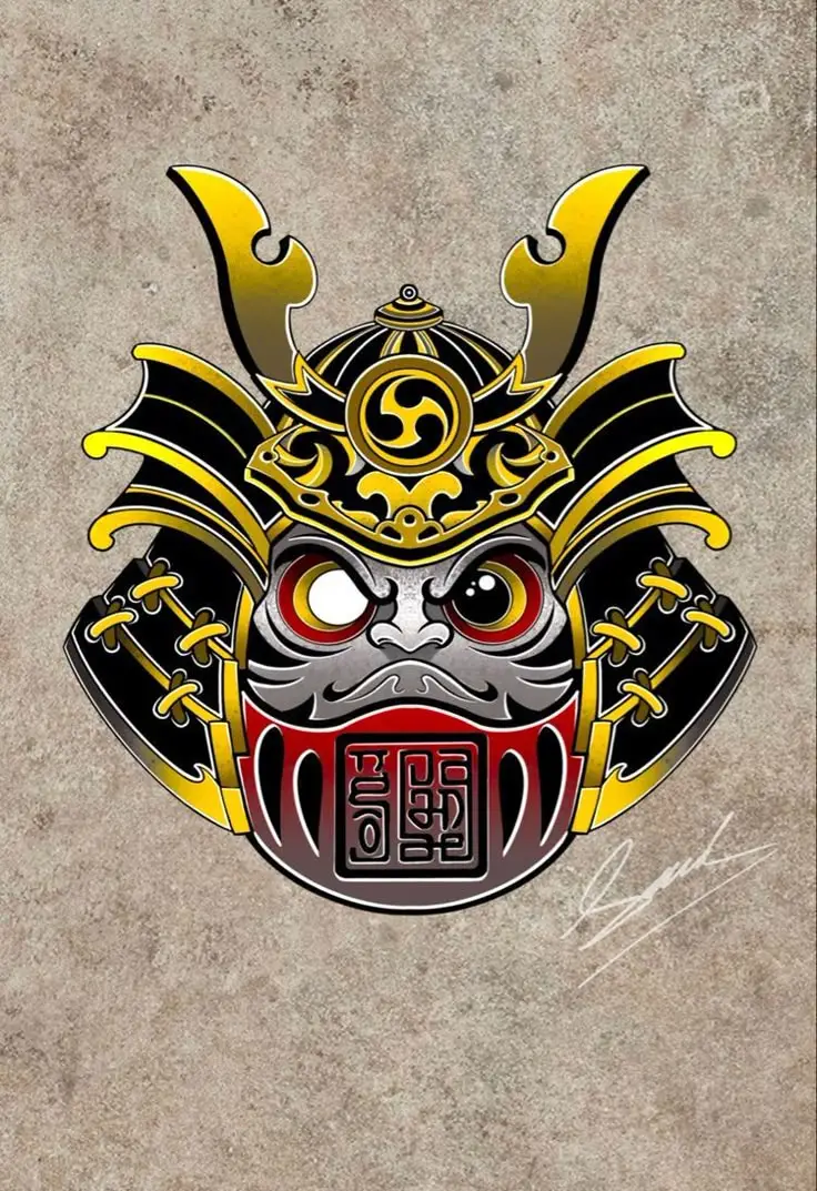 Hình Xăm Daruma Nhật Cổ: Biểu Tượng May Mắn Và Hình Ảnh Đẹp 15