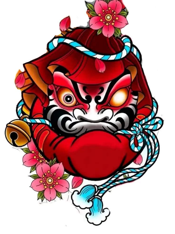 Hình Xăm Daruma Nhật Cổ: Biểu Tượng May Mắn Và Hình Ảnh Đẹp 23