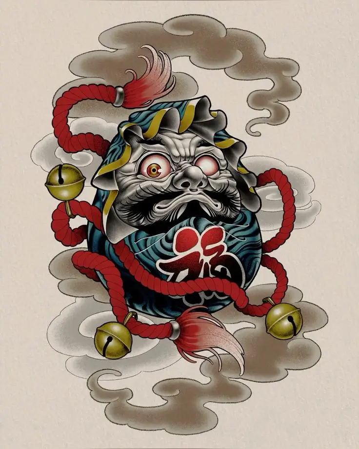 Hình Xăm Daruma Nhật Cổ: Biểu Tượng May Mắn Và Hình Ảnh Đẹp 25