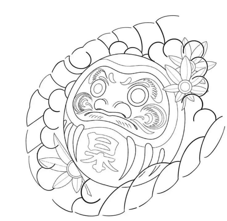 Hình Xăm Daruma Nhật Cổ: Biểu Tượng May Mắn Và Hình Ảnh Đẹp 33