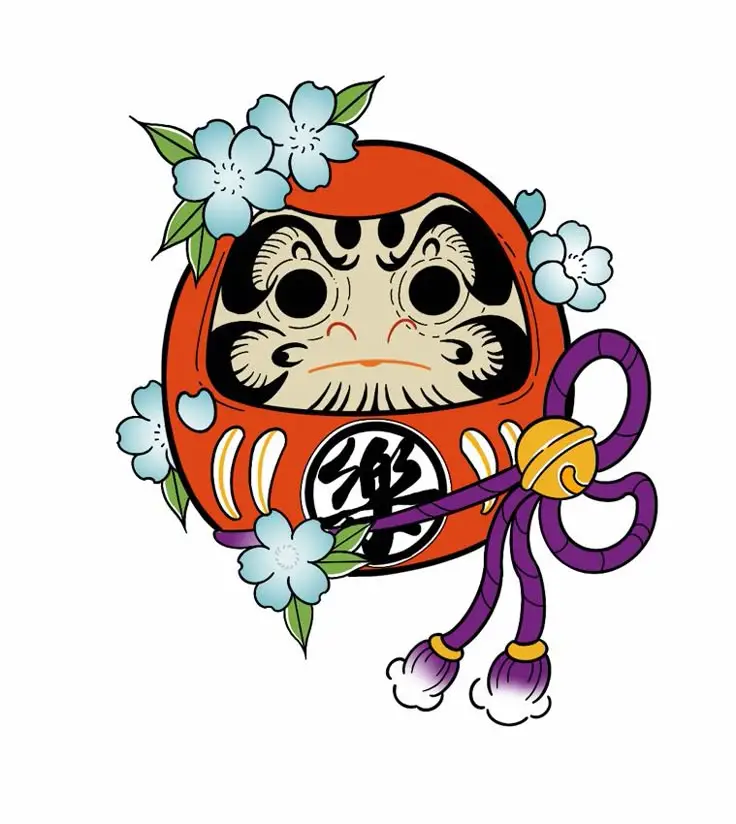 Hình Xăm Daruma Nhật Cổ: Biểu Tượng May Mắn Và Hình Ảnh Đẹp 35