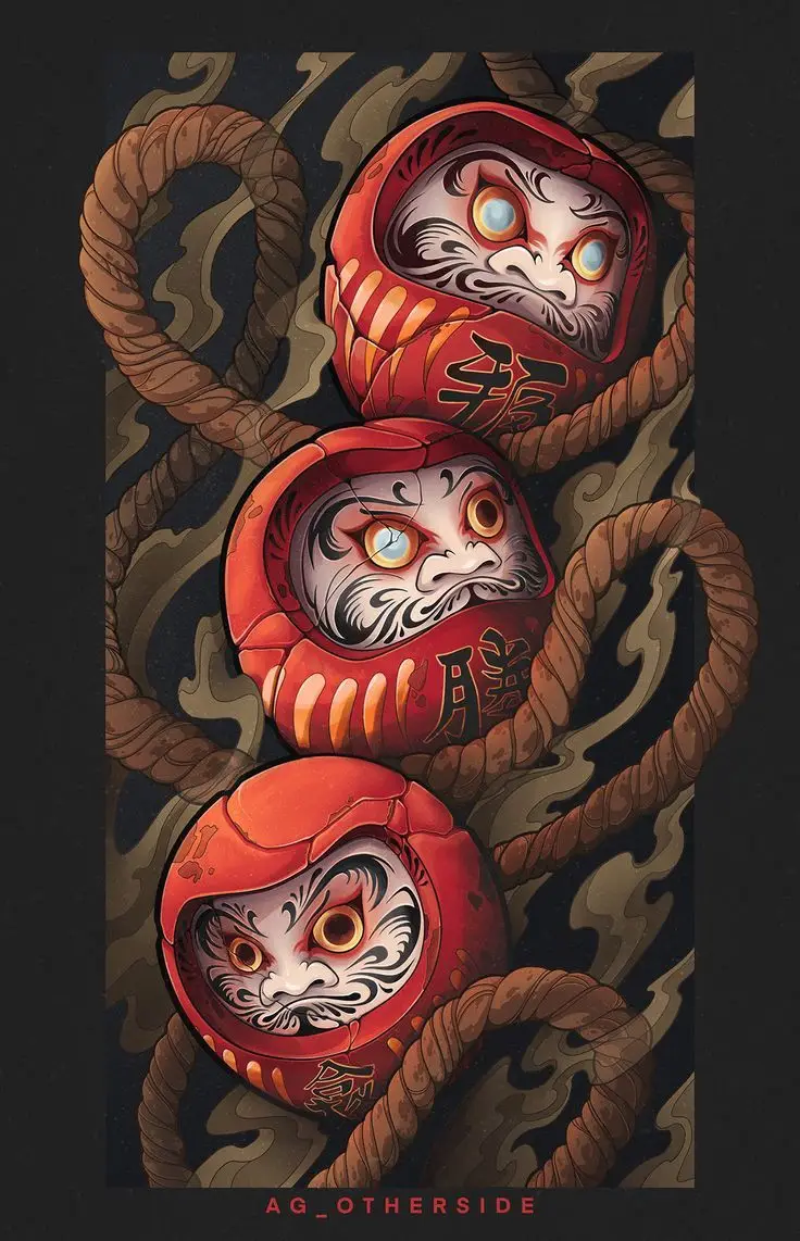 Hình Xăm Daruma Nhật Cổ: Biểu Tượng May Mắn Và Hình Ảnh Đẹp 37