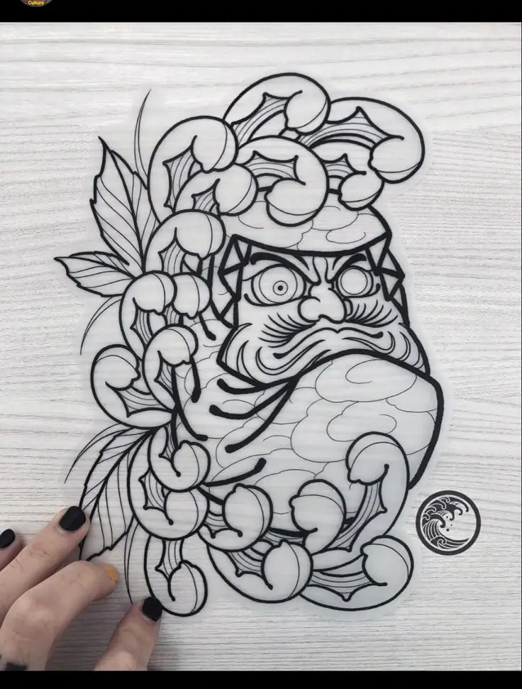 Hình Xăm Daruma Nhật Cổ: Biểu Tượng May Mắn Và Hình Ảnh Đẹp 41