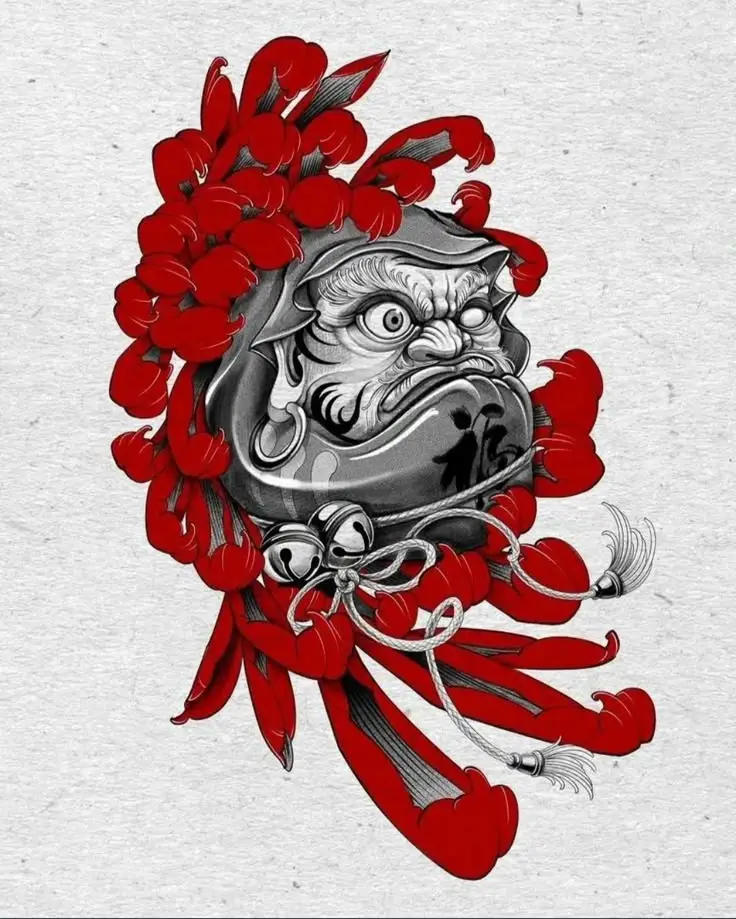 Hình Xăm Daruma Nhật Cổ: Biểu Tượng May Mắn Và Hình Ảnh Đẹp 42