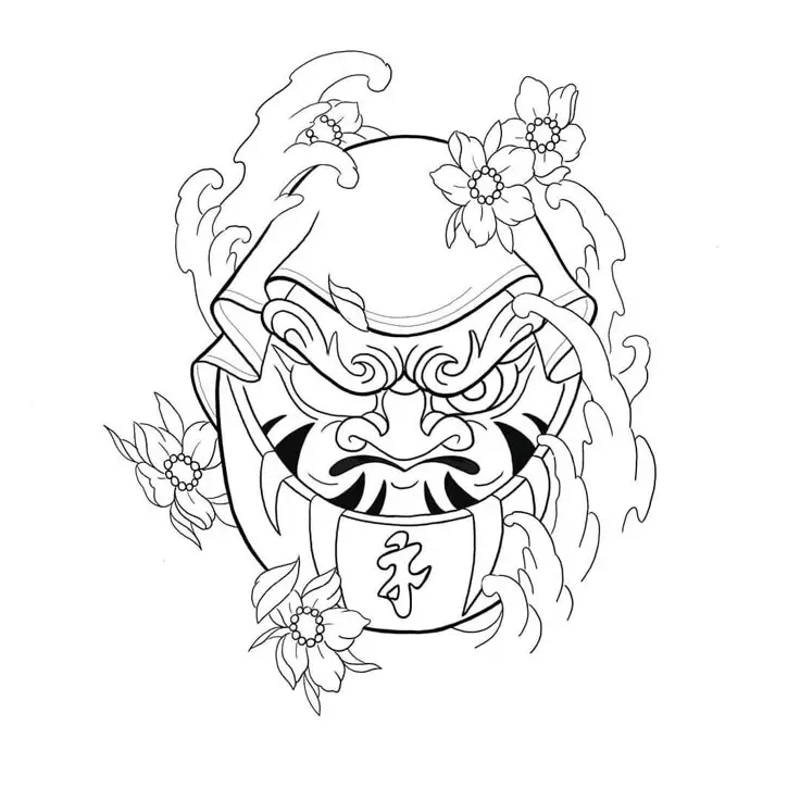 Hình Xăm Daruma Nhật Cổ: Biểu Tượng May Mắn Và Hình Ảnh Đẹp 48