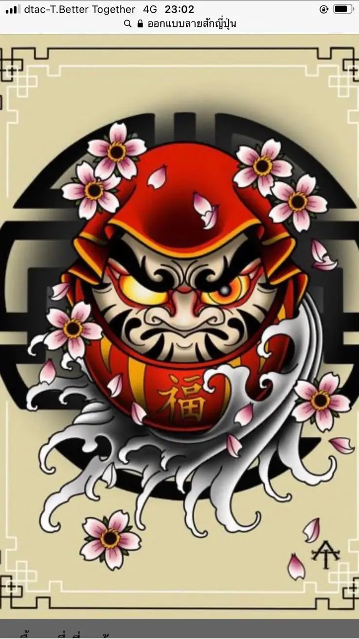 Hình Xăm Daruma Nhật Cổ: Biểu Tượng May Mắn Và Hình Ảnh Đẹp 52