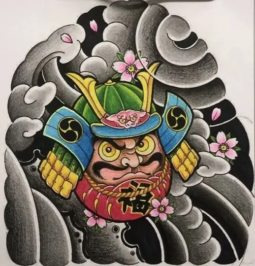 Hình Xăm Daruma Nhật Cổ: Biểu Tượng May Mắn Và Hình Ảnh Đẹp 54