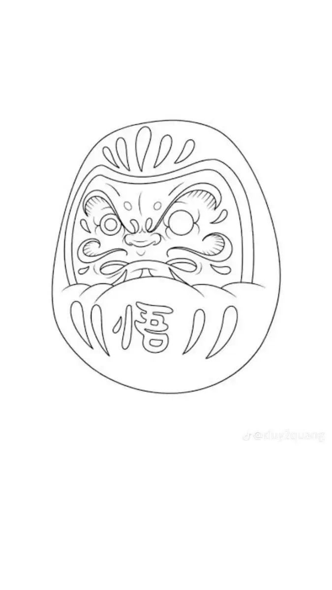 Hình Xăm Daruma Nhật Cổ: Biểu Tượng May Mắn Và Hình Ảnh Đẹp 59