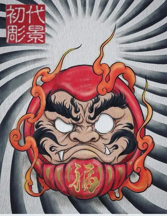 Hình Xăm Daruma Nhật Cổ: Biểu Tượng May Mắn Và Hình Ảnh Đẹp 64