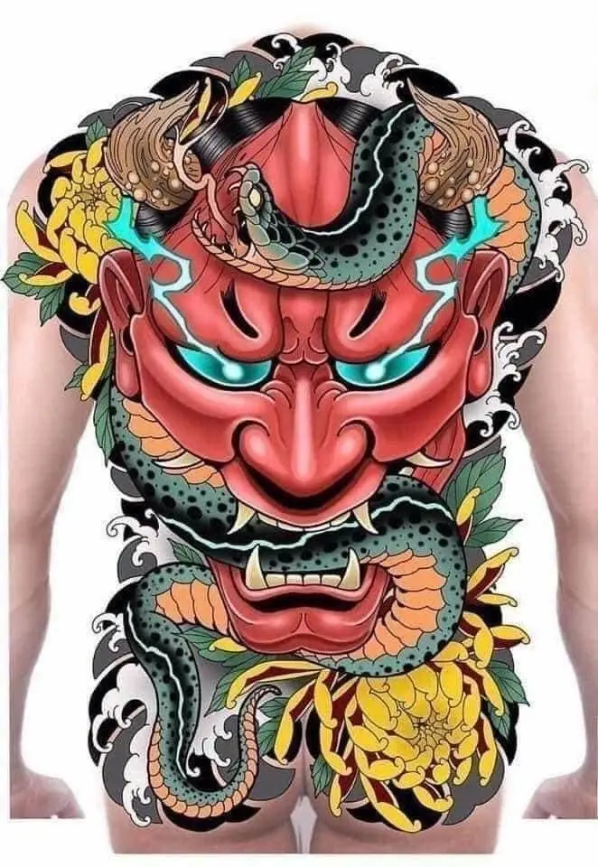 Tham khảo hình xăm full bụng nam ấn tượng 3