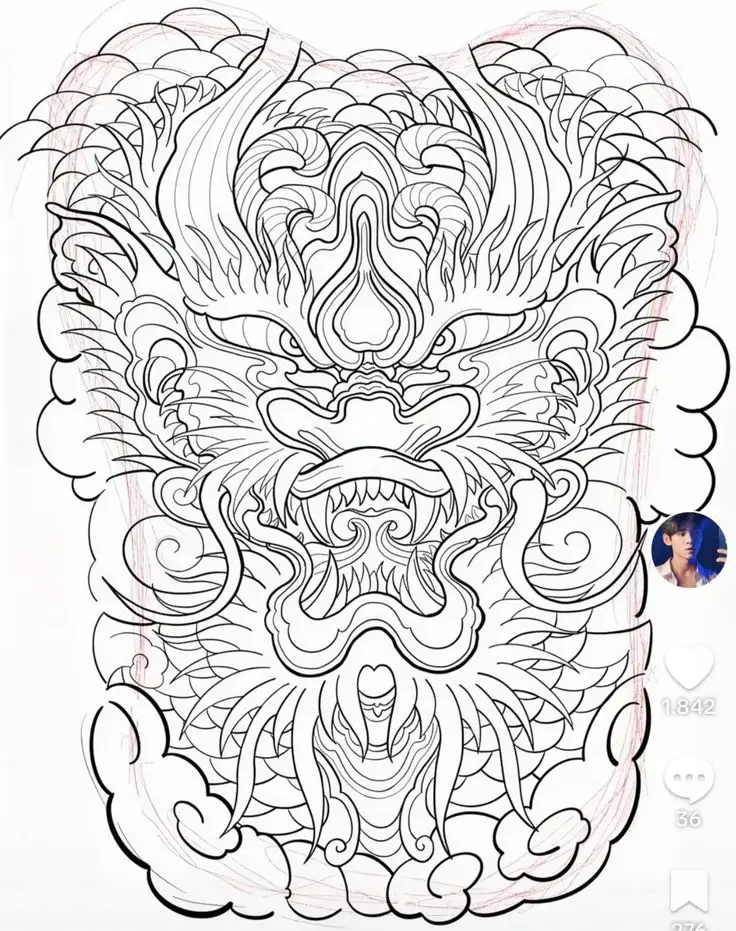 Tham khảo hình xăm full bụng nam ấn tượng 8