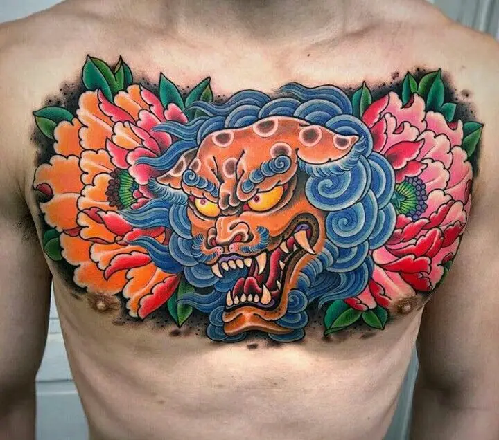 Tham khảo hình xăm full bụng nam ấn tượng 39