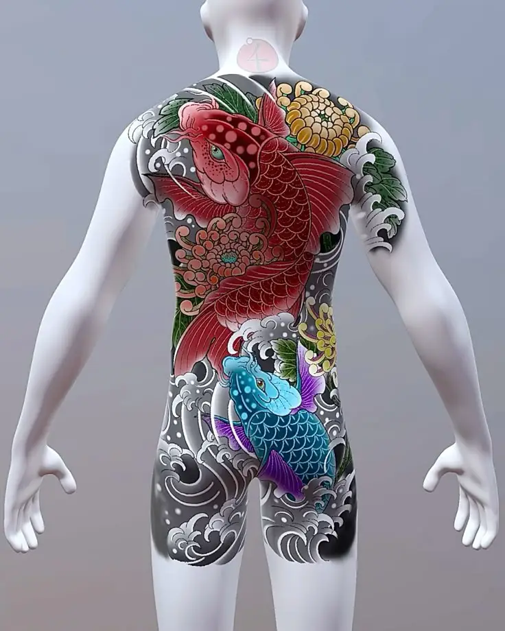 Hình Xăm Full Lưng Đi Khung - Nghệ Thuật Trang Trí Độc Đáo 33