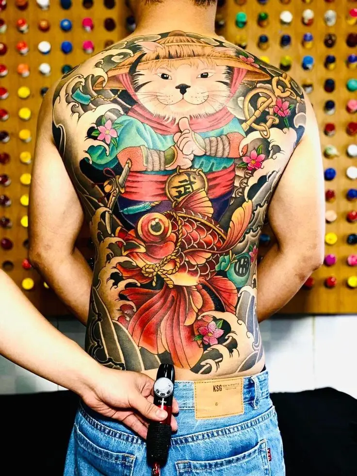 Hình Xăm Full Lưng Mèo Thần Tài: Tìm Hiểu Về Biểu Tượng Phú Quý 17