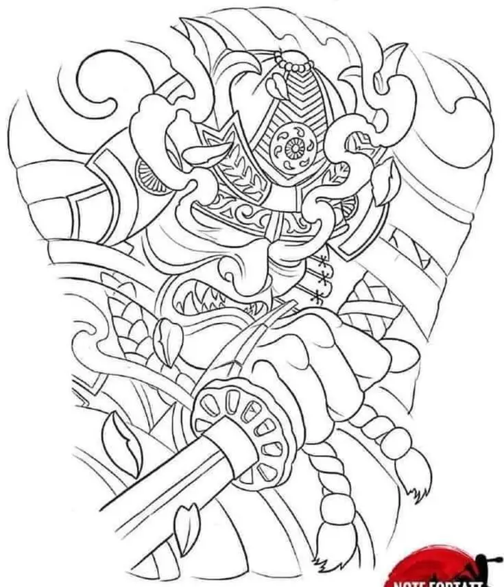 Hình Xăm Full Lưng Nét: Tinh Tế Và Ấn Tượng 47