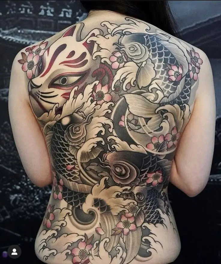 Hình Xăm Full Lưng Nhật Cổ Cho Nữ: Ảnh Minh Họa và Ý Nghĩa 13