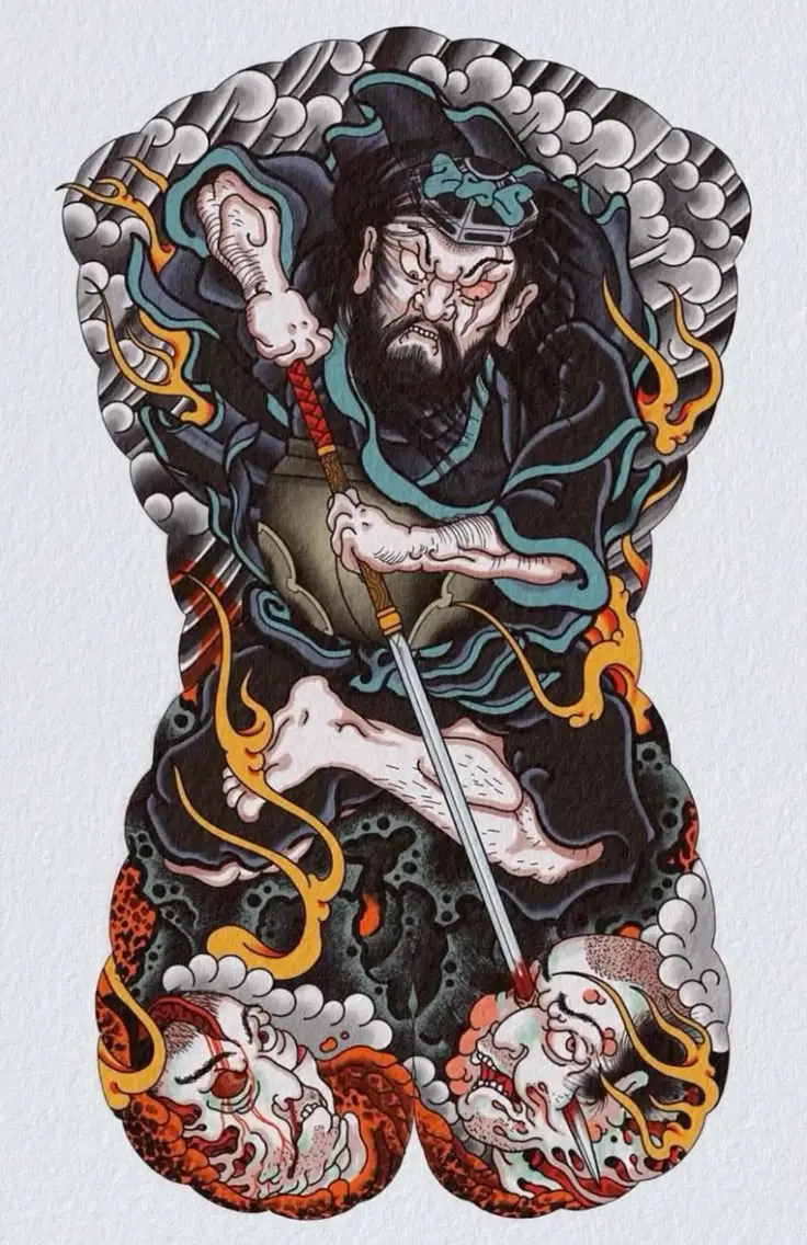 Hình Xăm Full Lưng Nhật Cổ Samurai - 50+ Hình Ảnh Đặc Sắc 4