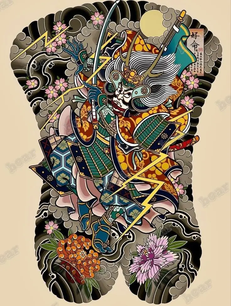 Hình Xăm Full Lưng Nhật Cổ Samurai - 50+ Hình Ảnh Đặc Sắc 61