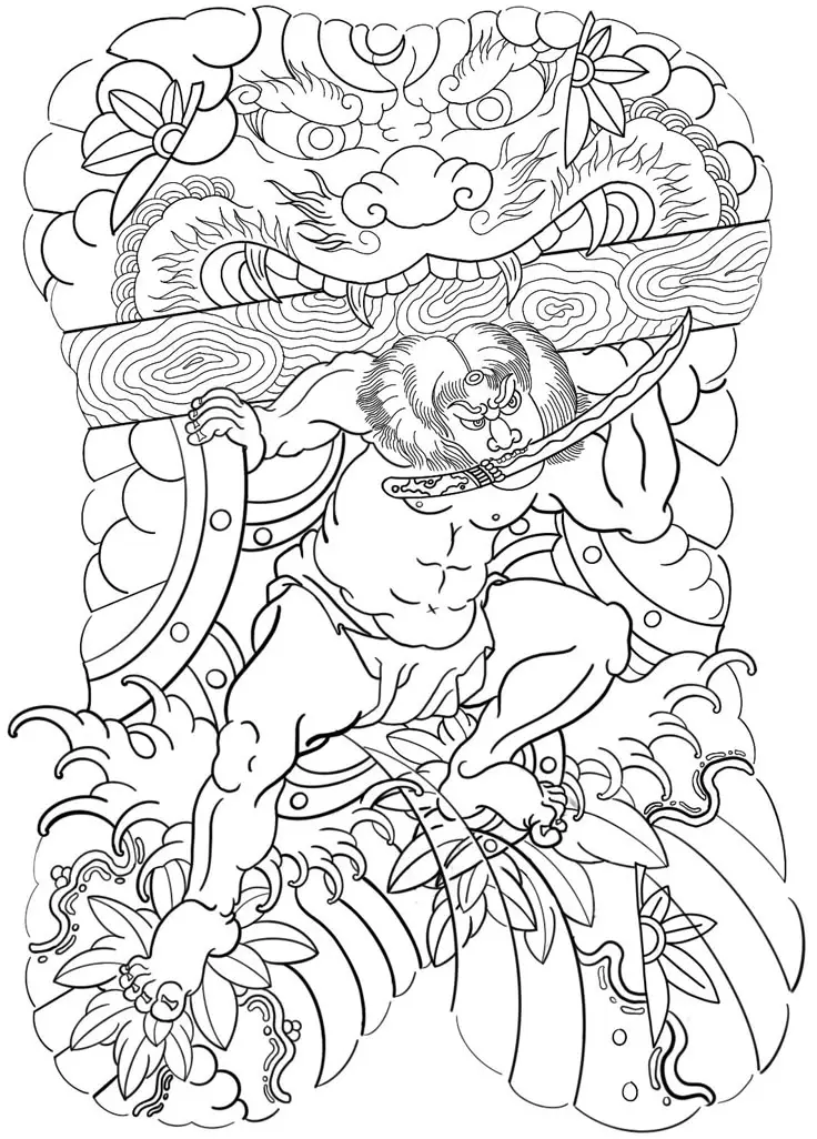 Hình xăm full lưng samurai - Biểu tượng văn hóa nhật bản 15