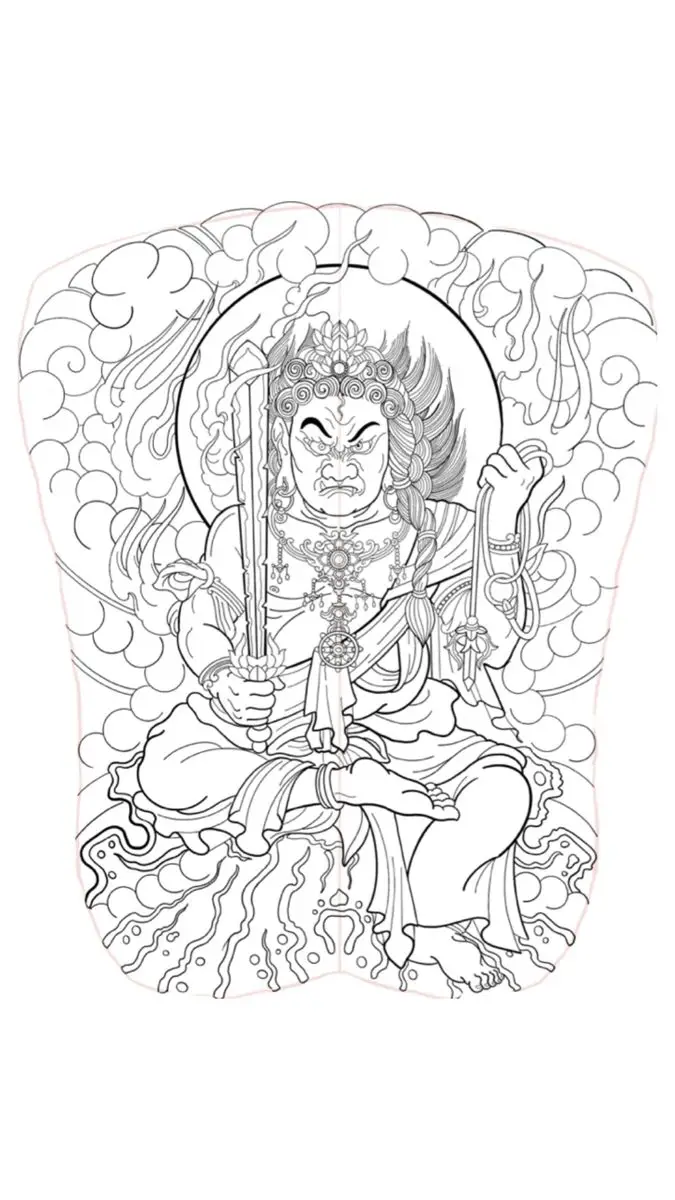 Hình xăm full lưng samurai - Biểu tượng văn hóa nhật bản 23
