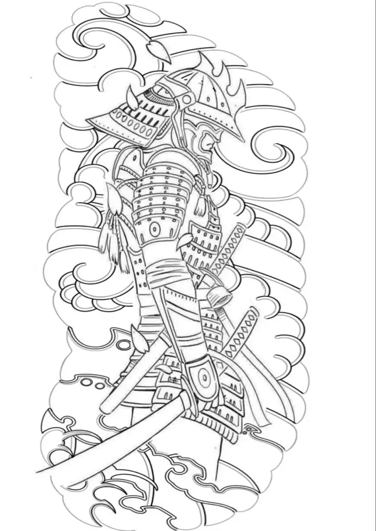 Hình xăm full lưng samurai - Biểu tượng văn hóa nhật bản 37