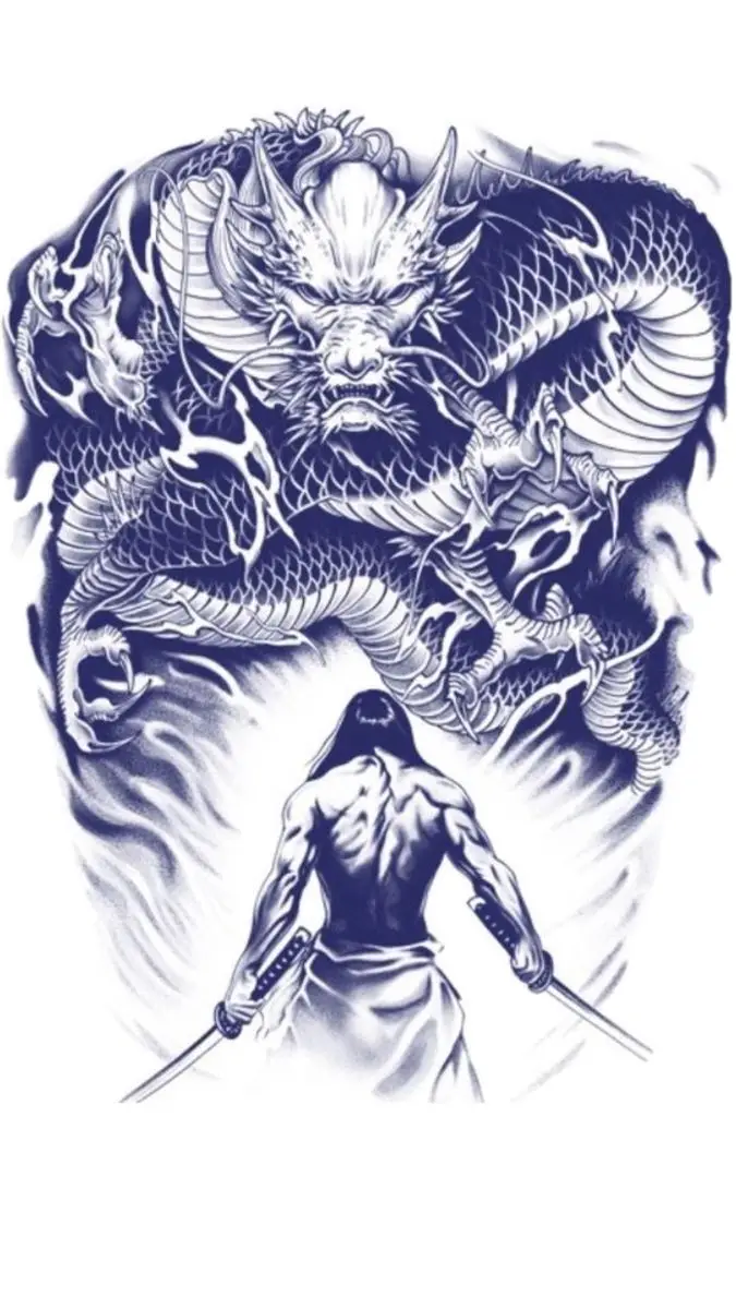 Hình xăm full lưng samurai - Biểu tượng văn hóa nhật bản 44