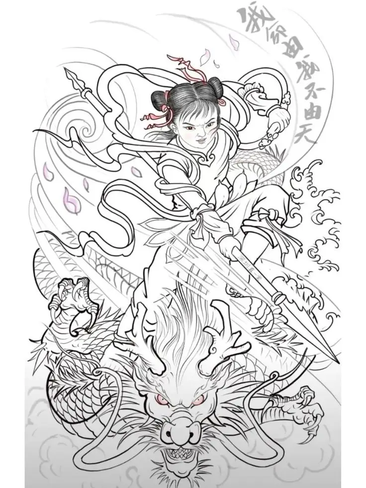 Hình xăm full lưng samurai - Biểu tượng văn hóa nhật bản 46