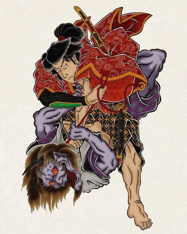 Hình xăm full lưng samurai - Biểu tượng văn hóa nhật bản 51