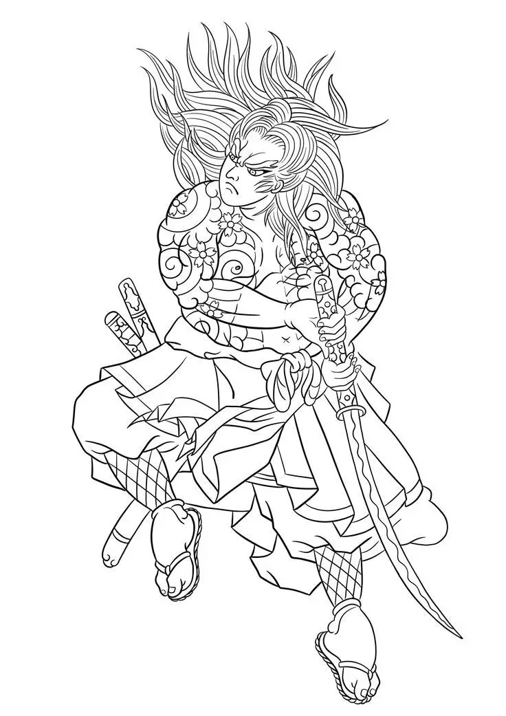 Hình xăm full lưng samurai - Biểu tượng văn hóa nhật bản 59