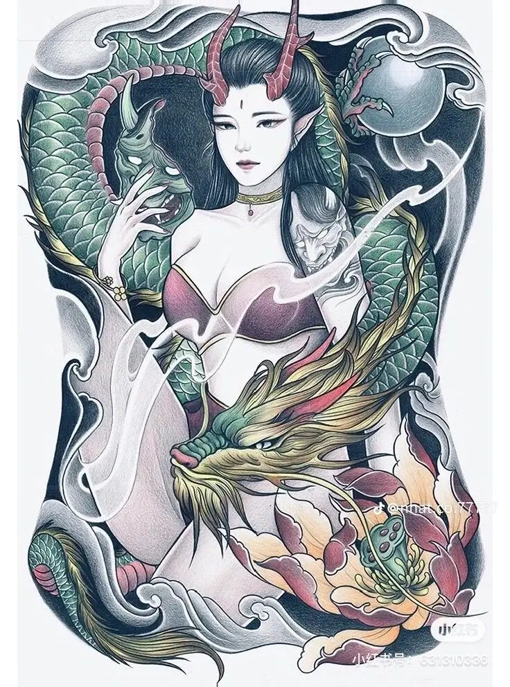 Khám Phá Hình Xăm Geisha Full Lưng - Biểu Tượng Văn Hóa Nhật Bản 21