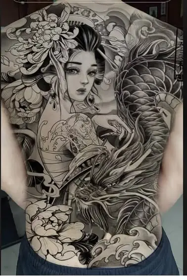 Khám Phá Hình Xăm Geisha Full Lưng - Biểu Tượng Văn Hóa Nhật Bản 24