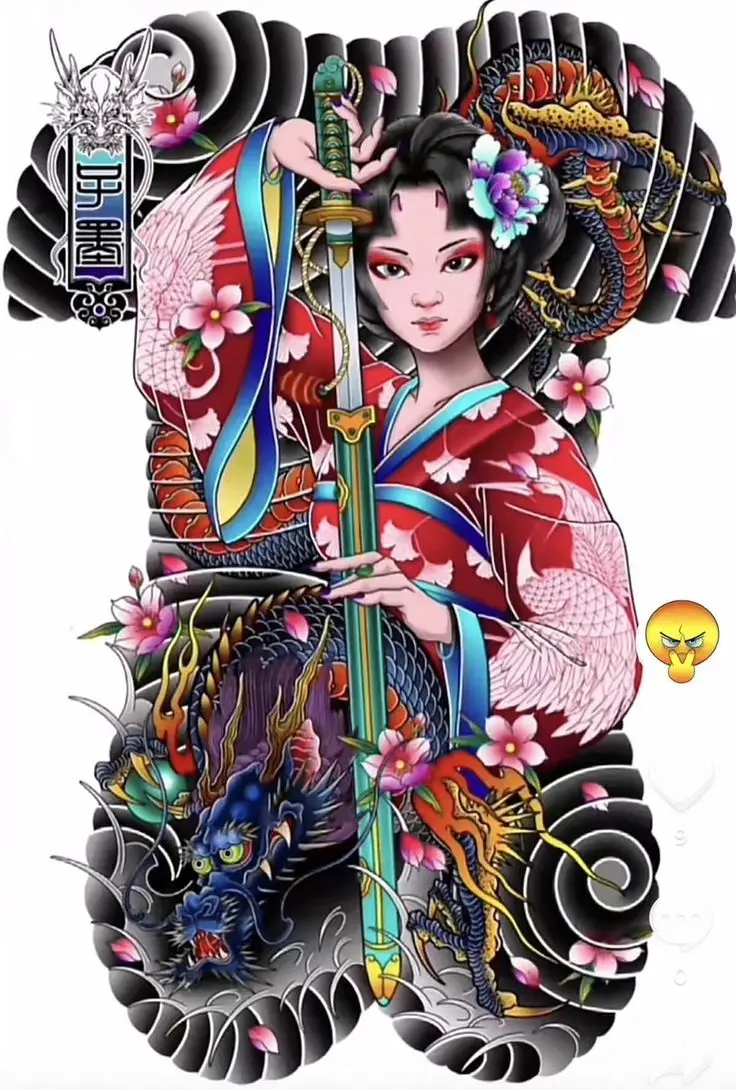 Khám Phá Hình Xăm Geisha Full Lưng - Biểu Tượng Văn Hóa Nhật Bản 27