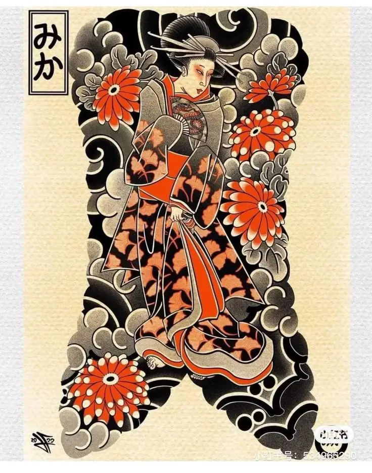 Khám Phá Hình Xăm Geisha Full Lưng - Biểu Tượng Văn Hóa Nhật Bản 28