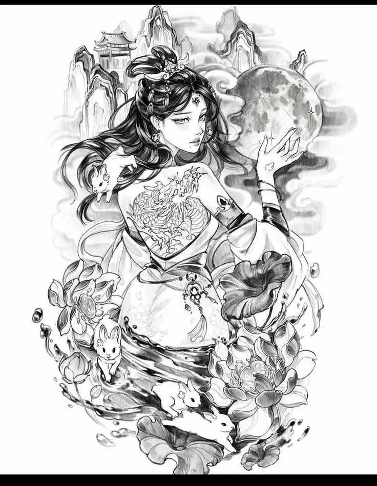 Khám Phá Hình Xăm Geisha Full Lưng - Biểu Tượng Văn Hóa Nhật Bản 34
