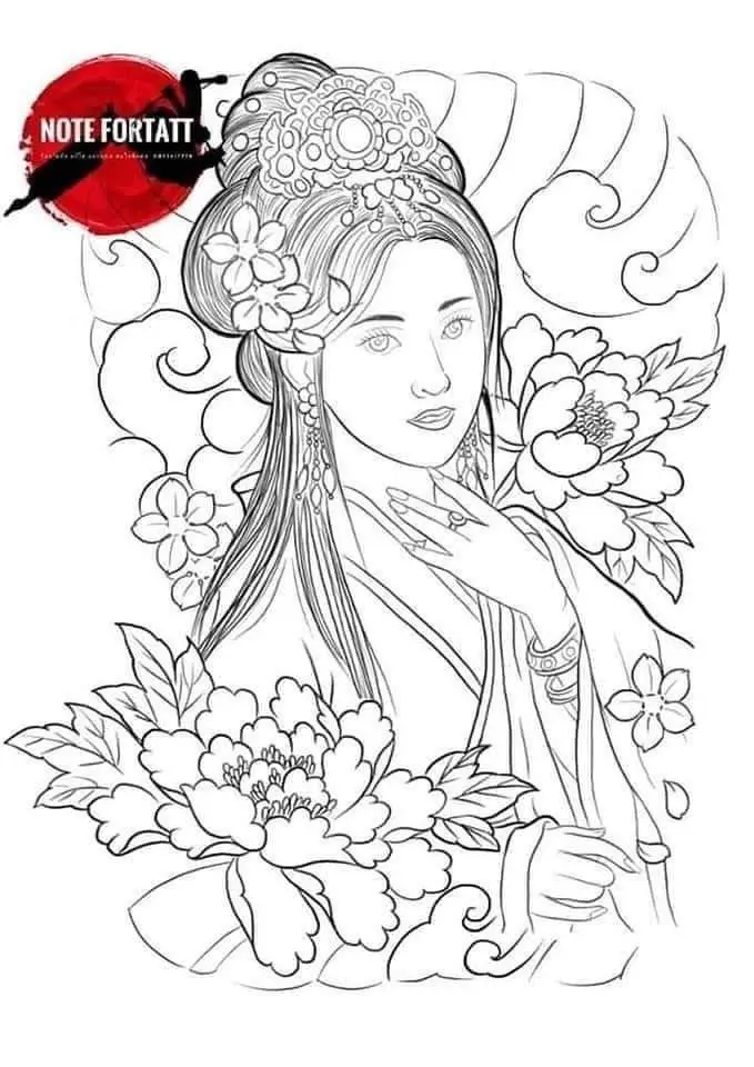 Khám Phá Hình Xăm Geisha Full Lưng - Biểu Tượng Văn Hóa Nhật Bản 38
