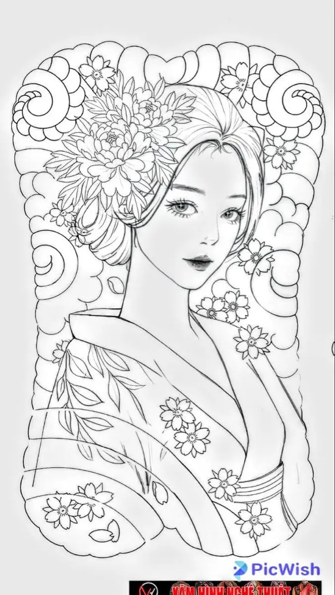 Khám Phá Hình Xăm Geisha Full Lưng - Biểu Tượng Văn Hóa Nhật Bản 41