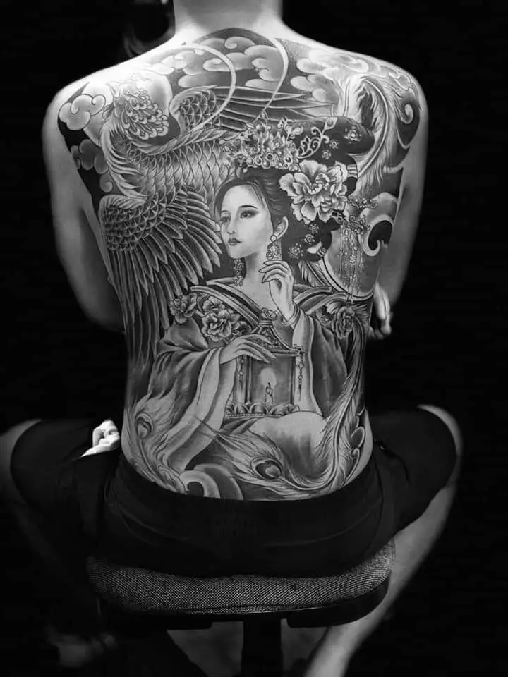 Khám Phá Hình Xăm Geisha Full Lưng - Biểu Tượng Văn Hóa Nhật Bản 44