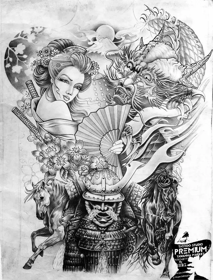 Khám Phá Hình Xăm Geisha Full Lưng - Biểu Tượng Văn Hóa Nhật Bản 57