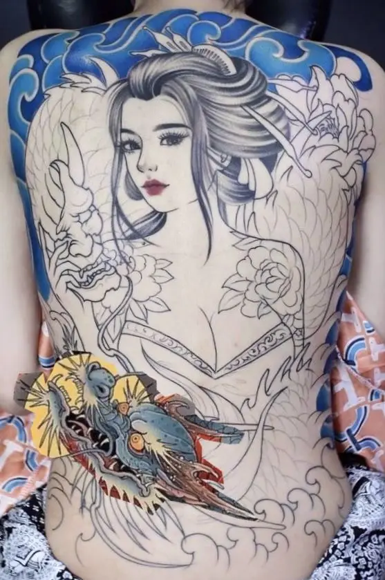 Khám Phá Hình Xăm Geisha Full Lưng - Biểu Tượng Văn Hóa Nhật Bản 62