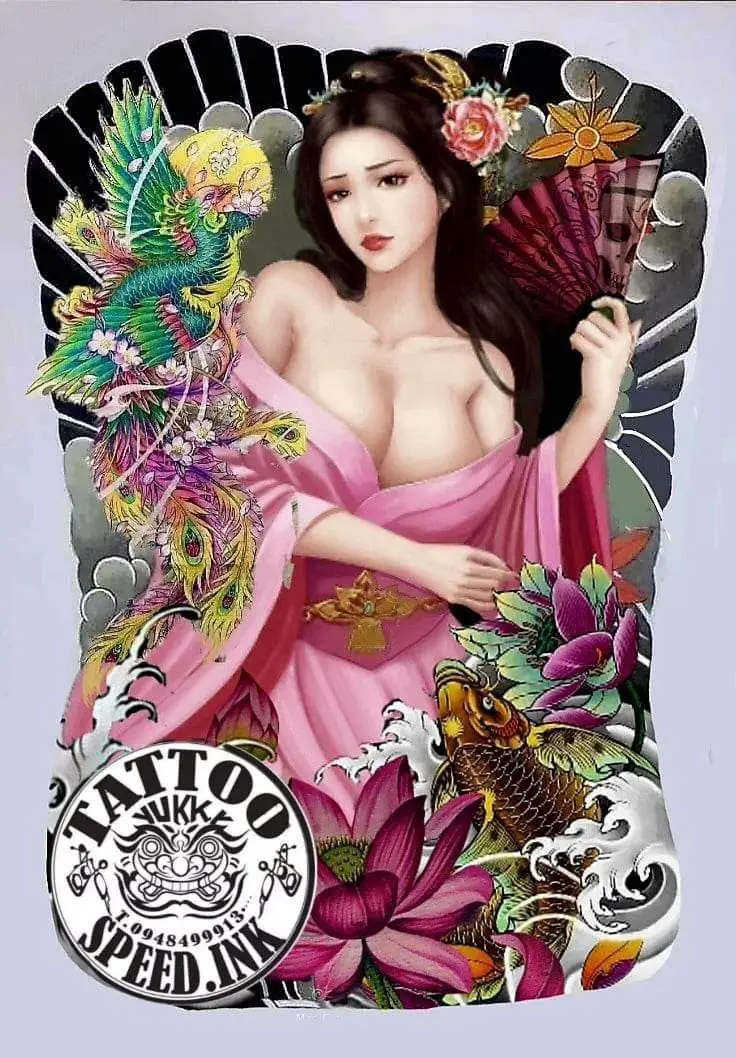 Khám Phá Hình Xăm Geisha Full Lưng - Biểu Tượng Văn Hóa Nhật Bản 63