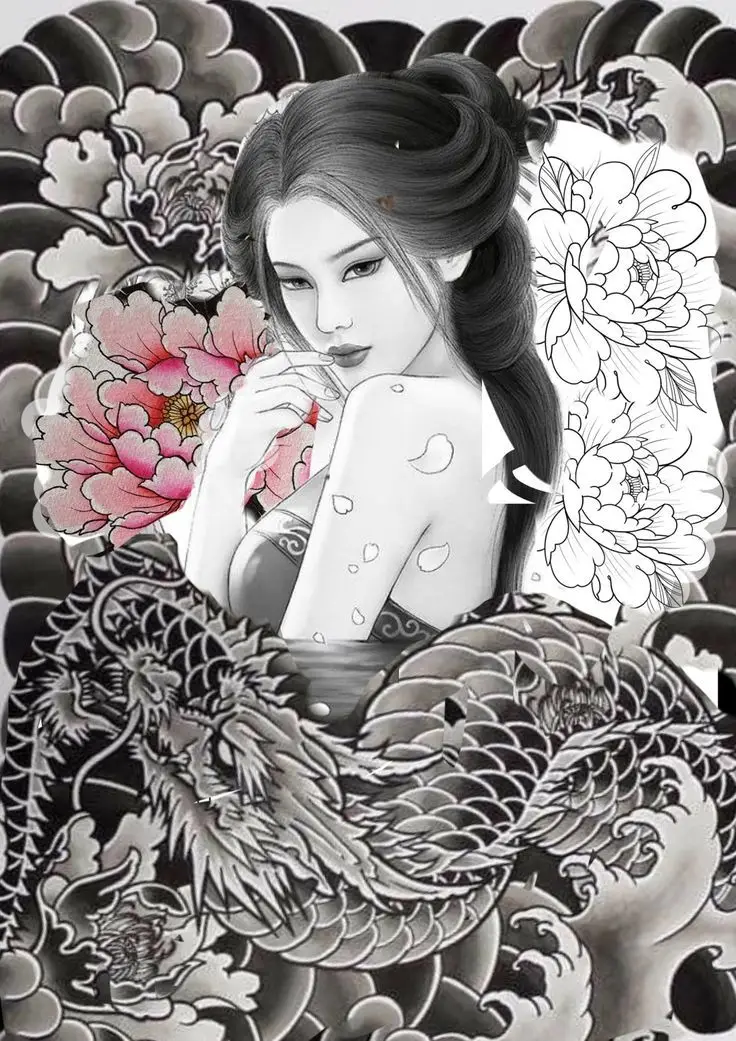 Khám Phá Hình Xăm Geisha Full Lưng - Biểu Tượng Văn Hóa Nhật Bản 65