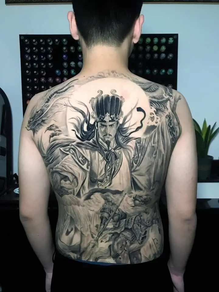 Khám Phá Hình Xăm Gia Cát Lượng Độc Đáo