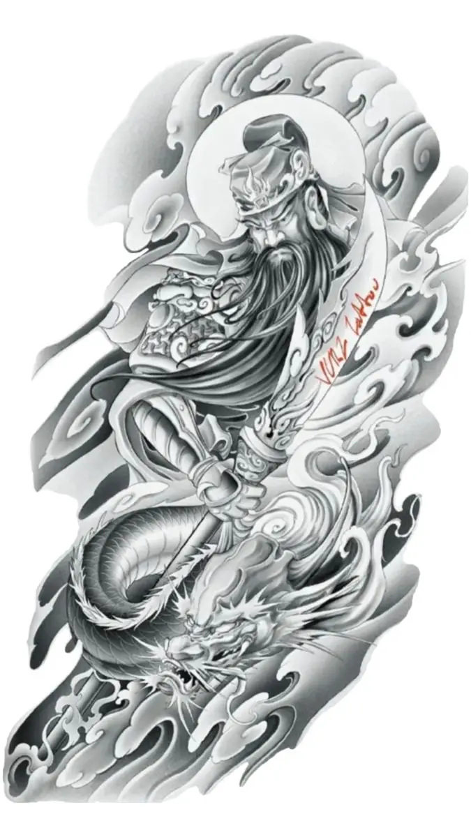 Hình Xăm Gia Cát Lượng Full Lưng: Tượng Trưng Cho Trí Tuệ 39