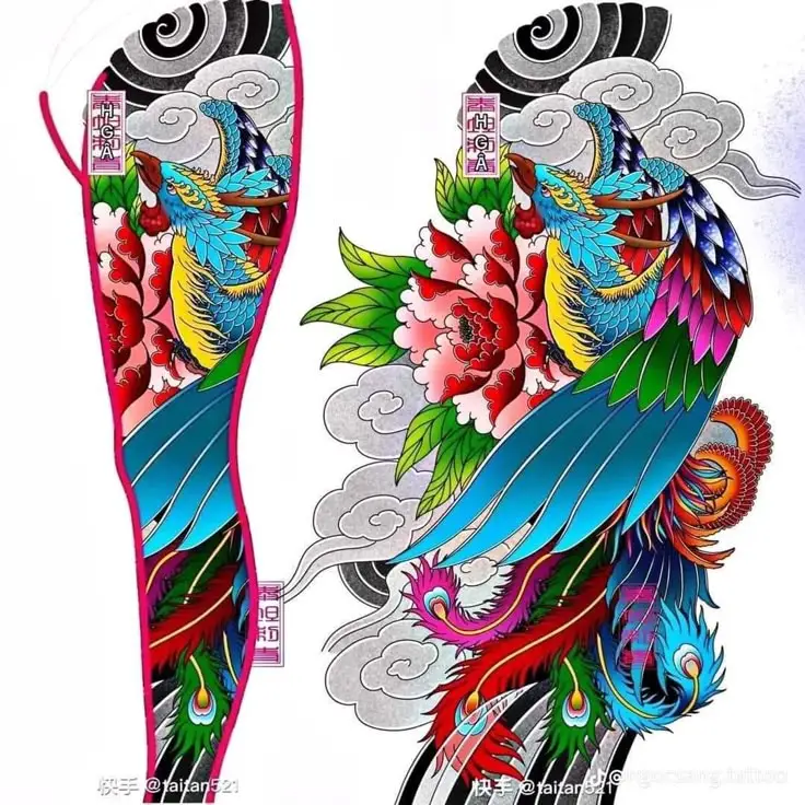 Hình Xăm Hạc Full Chân - Tượng Trưng Cho Tình Yêu Và Sự Tỏa Sáng 23