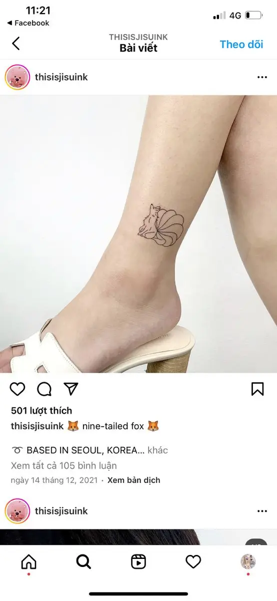 Hình Xăm Hồ Ly Mini Ở Tay - Sự Dễ Thương và Bí Ẩn 8