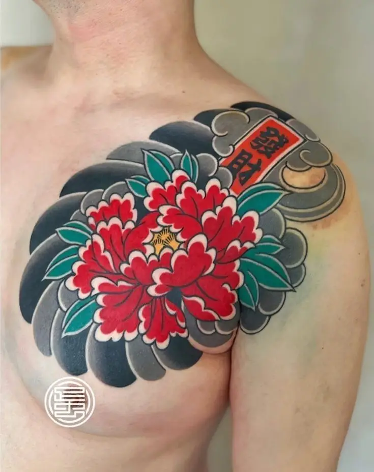 Hình Xăm Hoa Mẫu Đơn Full Tay - Biểu Hiện Của Sự Dịu Dàng 7