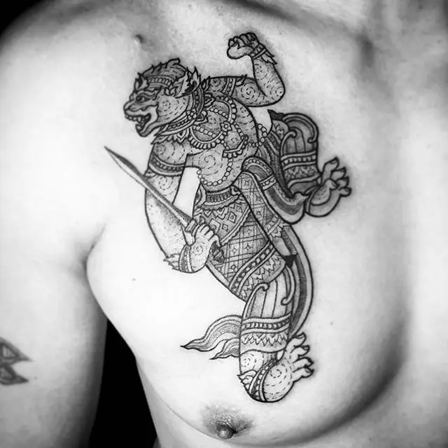 Khám Phá Nghệ Thuật Hình Xăm Khmer Hanuman 3D Đẹp Và Ý Nghĩa 13